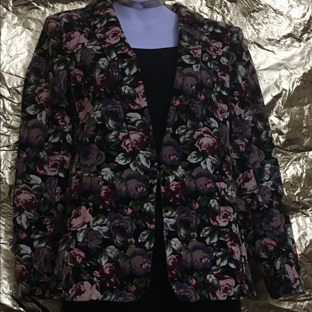 Floral Print Blazer